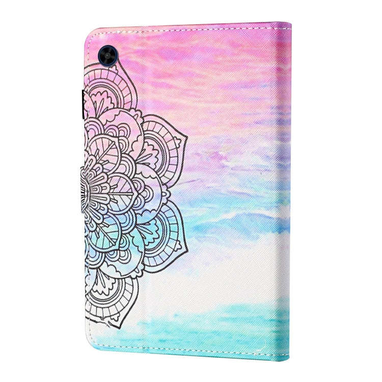For Huawei MatePad T 8 Colored Drawing Stitching Horizontal Flip Leather Case TPU Bottom Case wit...