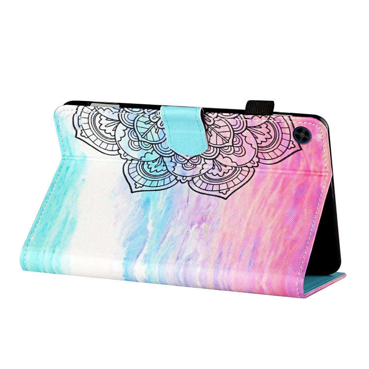 For Huawei MatePad T 8 Colored Drawing Stitching Horizontal Flip Leather Case TPU Bottom Case wit...