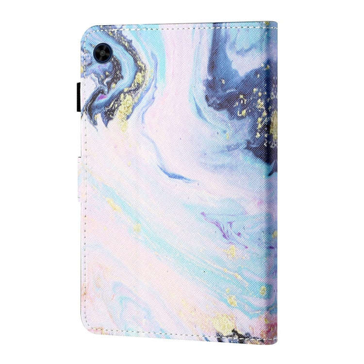 For Huawei MatePad T 8 Colored Drawing Stitching Horizontal Flip Leather Case TPU Bottom Case wit...