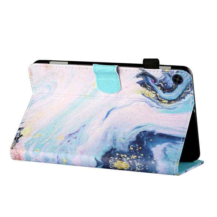 For Huawei MatePad T 8 Colored Drawing Stitching Horizontal Flip Leather Case TPU Bottom Case wit...