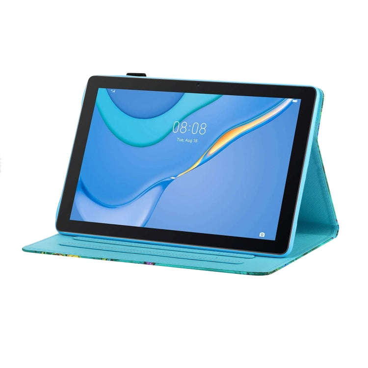 For Huawei Honor Pad 6 / X6 & Enjoy 2 & MatePad T10 / T10S Colored Drawing Stitching Horizontal F...