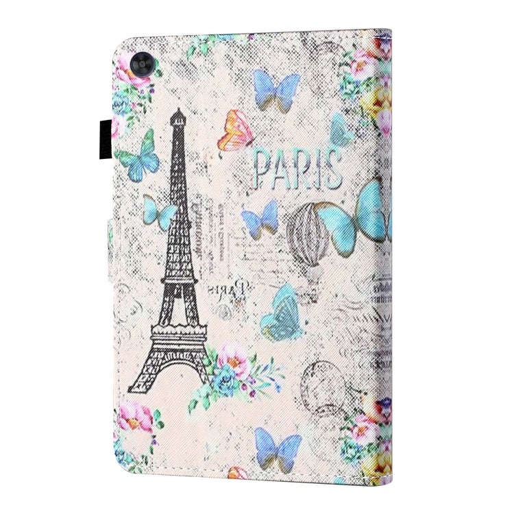 For Huawei Honor Pad 6 / X6 & Enjoy 2 & MatePad T10 / T10S Colored Drawing Stitching Horizontal F...