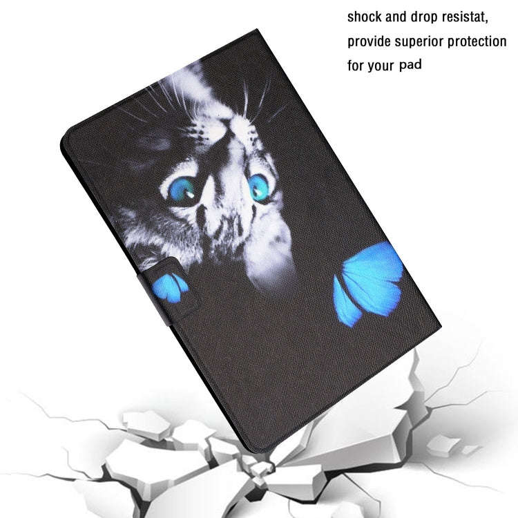 For Huawei MatePad T8 Colored Drawing Horizontal Flip Leather Case with Holder & Card Slots(Butte...