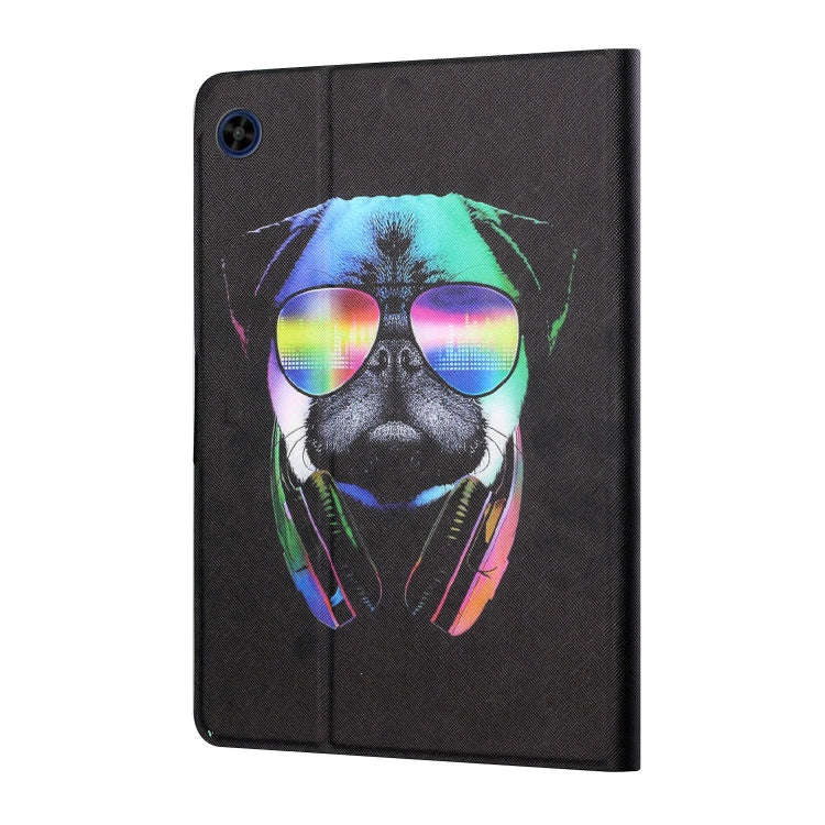 For Huawei MatePad T8 Colored Drawing Horizontal Flip Leather Case with Holder & Card Slots(Eye Dog)