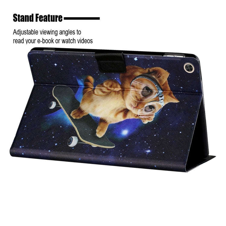 For Huawei Honor Pad 6 / X6 & Enjoy 2 & MatePad T10 / T10S Colored Drawing Horizontal Flip Leathe...