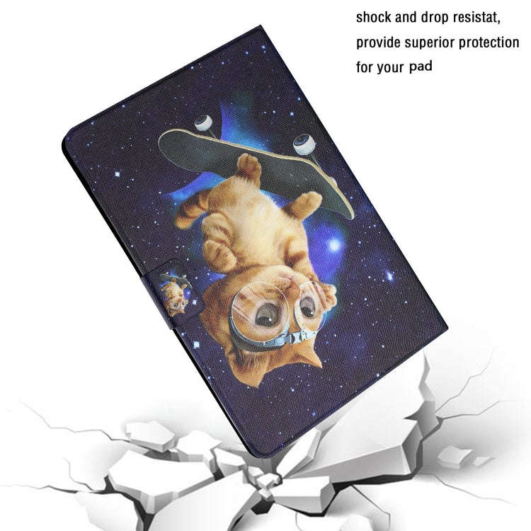 For Huawei Honor Pad 6 / X6 & Enjoy 2 & MatePad T10 / T10S Colored Drawing Horizontal Flip Leathe...