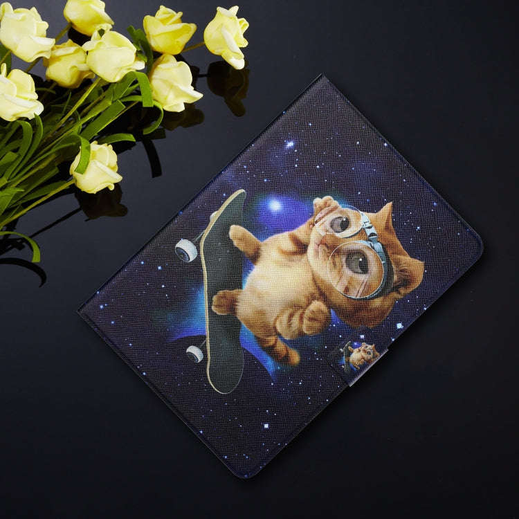 For Huawei Honor Pad 6 / X6 & Enjoy 2 & MatePad T10 / T10S Colored Drawing Horizontal Flip Leathe...