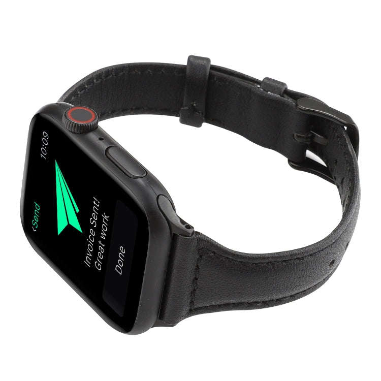 For Apple Watch Series 7 41mm / 6 & SE & 5 & 4 40mm / 3 & 2 & 1 38mm Crazy Horse Texture Genuine ...