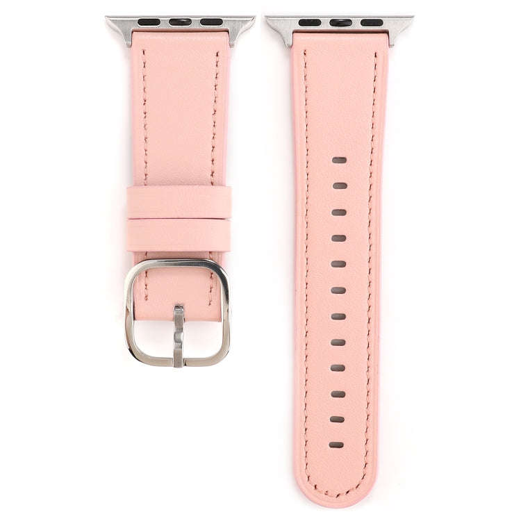 For Apple Watch Series 7 41mm / 6 & SE & 5 & 4 40mm / 3 & 2 & 1 38mm Modern Style Buckle Genuine ...