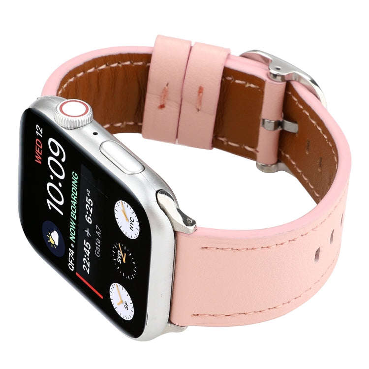 For Apple Watch Series 7 41mm / 6 & SE & 5 & 4 40mm / 3 & 2 & 1 38mm Modern Style Buckle Genuine ...