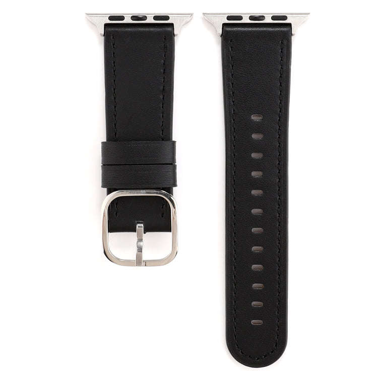 For Apple Watch Series 7 45mm / 6 & SE & 5 & 4 44mm / 3 & 2 & 1 42mm Modern Style Buckle Genuine ...