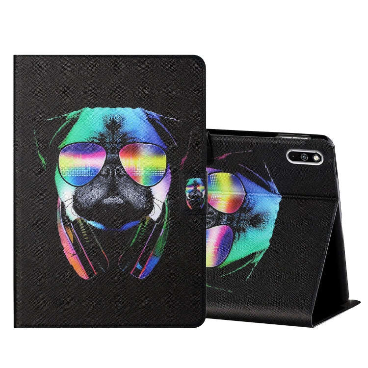 For Huawei MatePad 5G 10.4 BAH3-AN10 Colored Drawing Horizontal Flip Leather Case with Holder & C...