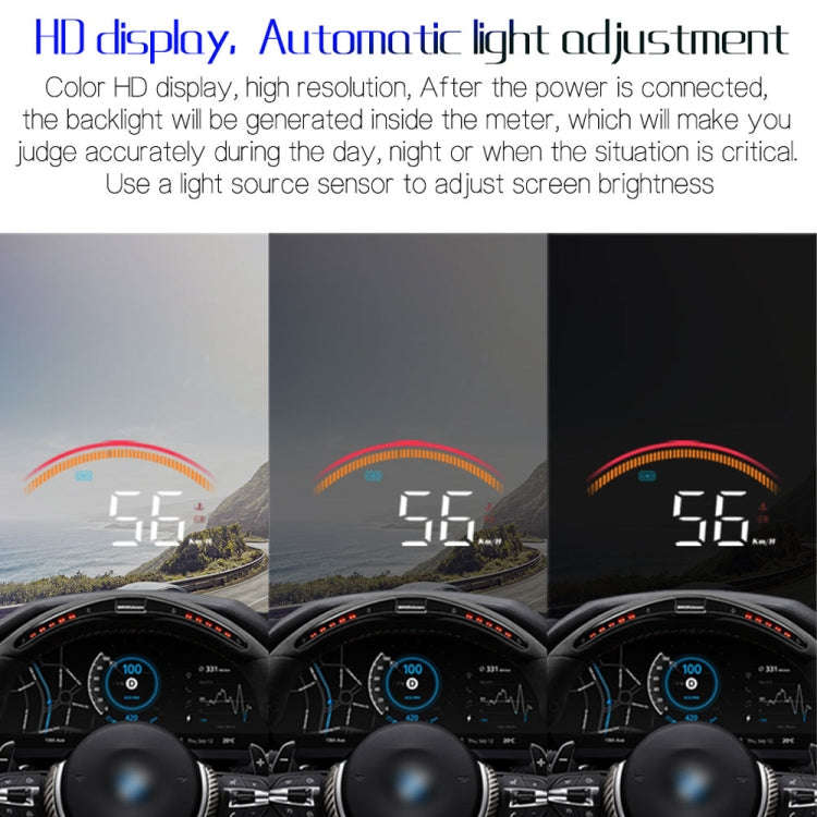 M11 Car OBD2 + GPS Mode Head-up Display HUD Overspeed / Speed / Water Temperature Alarm