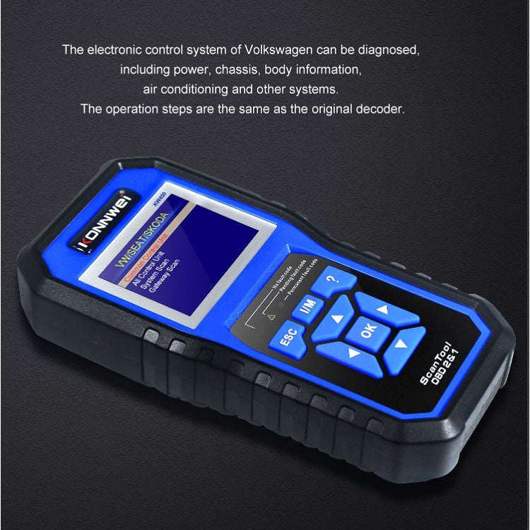 KONNWEI KW450 Car 2.8 inch TFT Color Screen Battery Tester Support 2 Languages / System  XP WIN7 ...