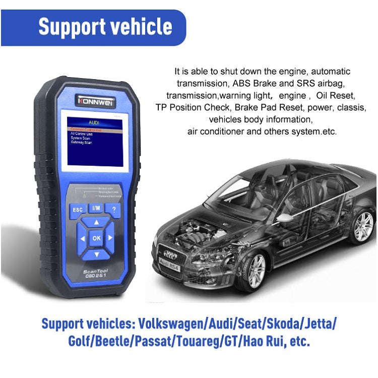 KONNWEI KW450 Car 2.8 inch TFT Color Screen Battery Tester Support 2 Languages / System  XP WIN7 ...