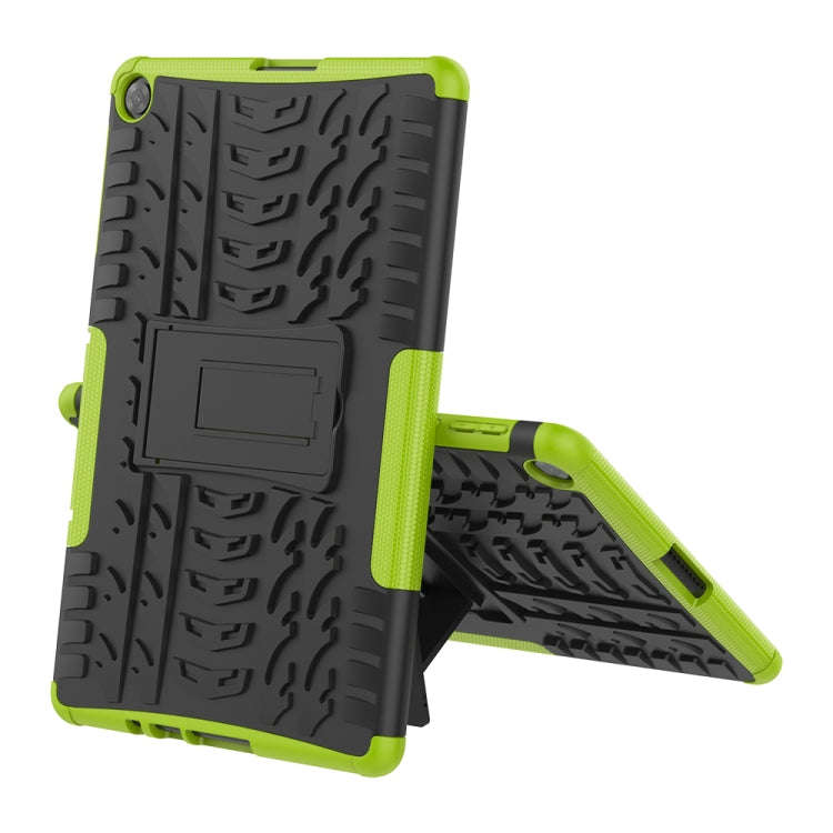 For Huawei MatePad T10/T10S/Enjoy 2 Tire Texture Shockproof TPU+PC Protective Case with Holder(Gr...
