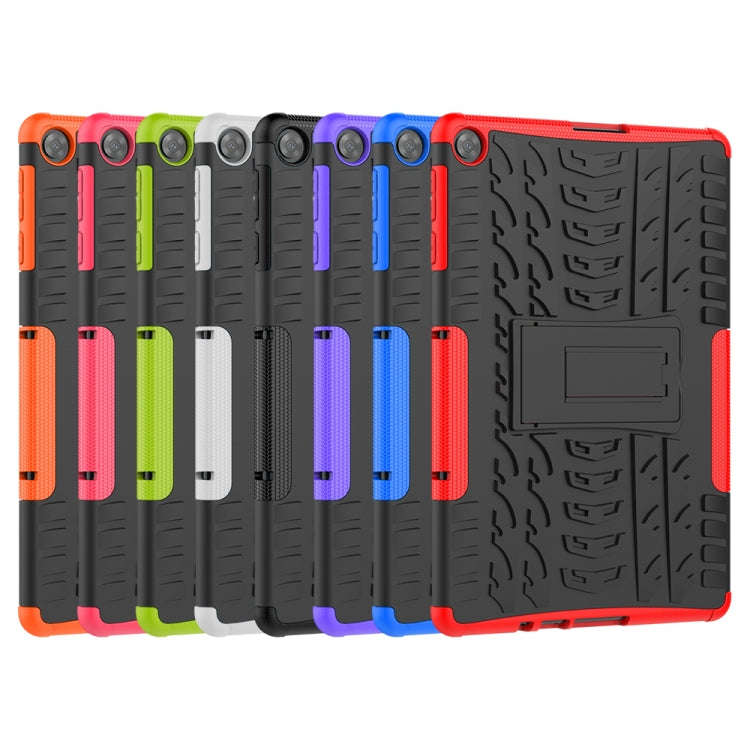 For Huawei MatePad T10/T10S/Enjoy 2 Tire Texture Shockproof TPU+PC Protective Case with Holder(Gr...