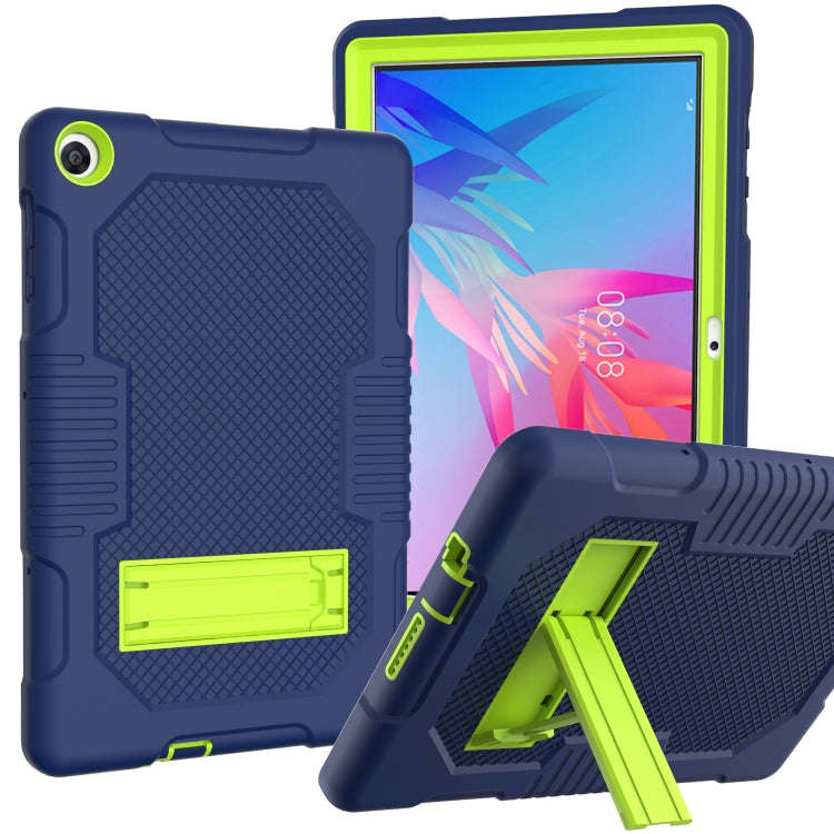 For Huawei MatePad T10 Contrast Color Robot Shockproof Silicone + PC Protective Case with Holder(...