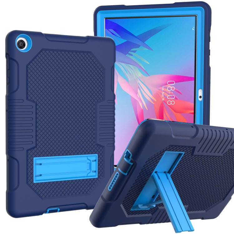 For Huawei MatePad T10 Contrast Color Robot Shockproof Silicone + PC Protective Case with Holder(...