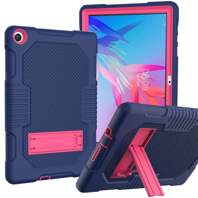 For Huawei MatePad T10 Contrast Color Robot Shockproof Silicone + PC Protective Case with Holder(...