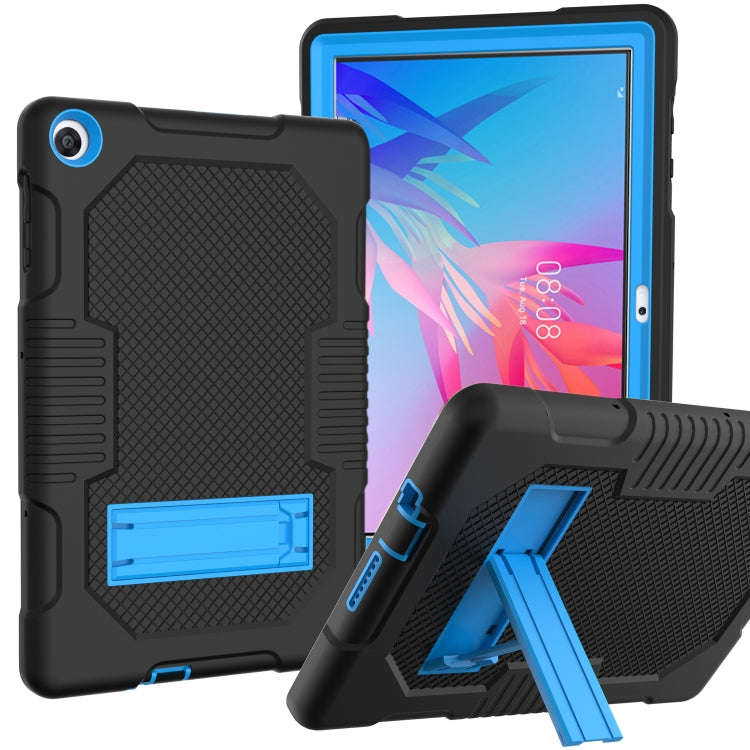 For Huawei MatePad T10 Contrast Color Robot Shockproof Silicone + PC Protective Case with Holder(...
