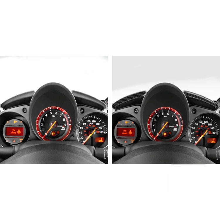 Car Carbon Fiber Dashboard Decorative Strip for Nissan 370Z Z34 2009-, Left and Right Drive Unive...