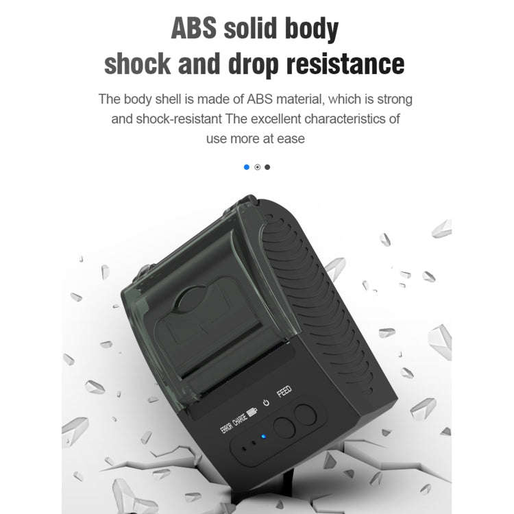 5811DD 58mm Bluetooth 4.0 Portable Thermal Bluetooth Receipt Printer, US Plug