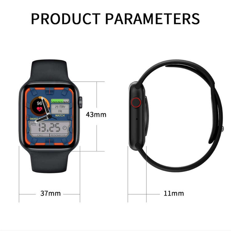 DW35 1.75 inch Full Screen IP67 Waterproof Smart Watch, Support Sleep Monitor / Heart Rate Monito...
