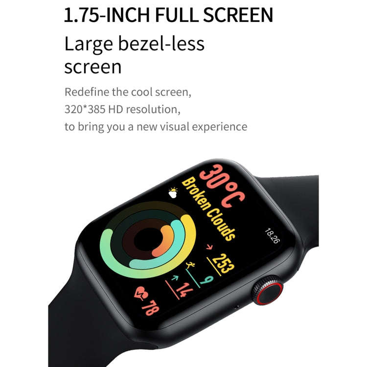 DW35 1.75 inch Full Screen IP67 Waterproof Smart Watch, Support Sleep Monitor / Heart Rate Monito...