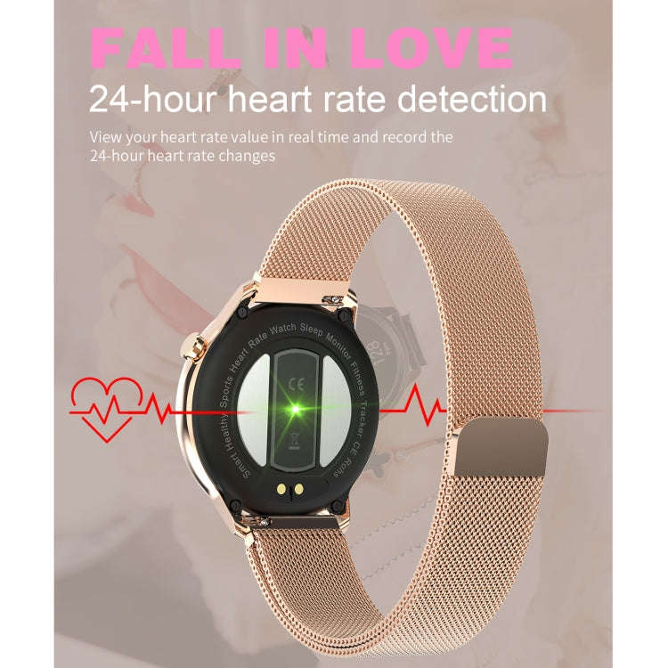F80 1.3 inch TFT Color Screen IP68 Waterproof Women Smart Watch, Support Body Temperature Monitor...