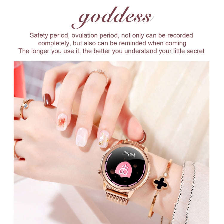 F80 1.3 inch TFT Color Screen IP68 Waterproof Women Smart Watch, Support Body Temperature Monitor...