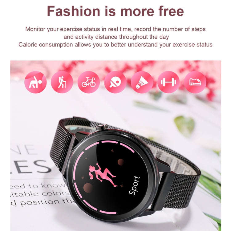 F80 1.3 inch TFT Color Screen IP68 Waterproof Women Smart Watch, Support Body Temperature Monitor...