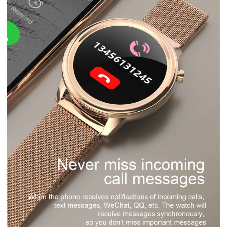 F80 1.3 inch TFT Color Screen IP68 Waterproof Women Smart Watch, Support Body Temperature Monitor...