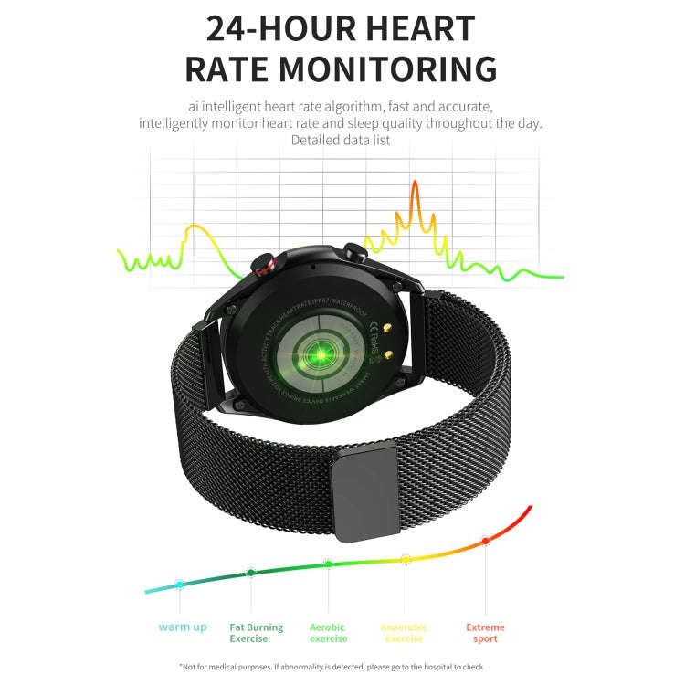 M98 1.28 inch IPS Color Screen IP67 Waterproof Smart Watch, Support Sleep Monitor / Heart Rate Mo...