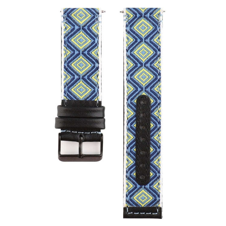 For Fitbit Versa Ethnic Style Genuine Leather  Watch Band(Rural)