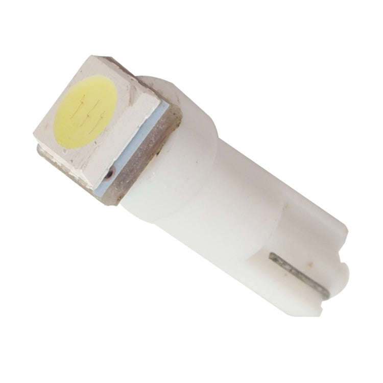 30 PCS T5 1LED SMD-5050 Car Modification LED Indicator Light White Light