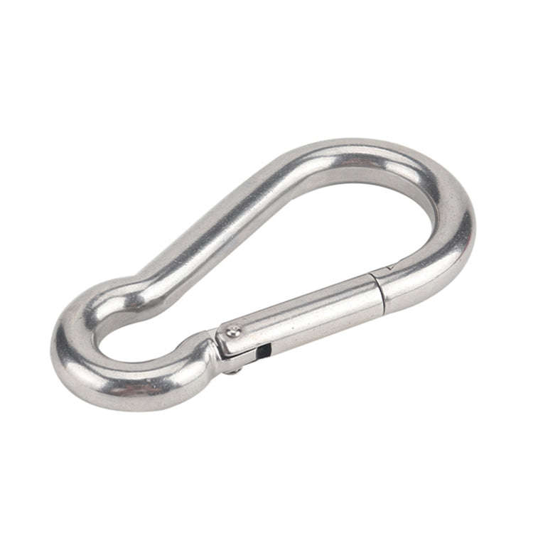 RV Trailer Spring Safety Rope Breakaway Cable, Safety Buckle Size:M8 x 80mm(Dark Grey)
