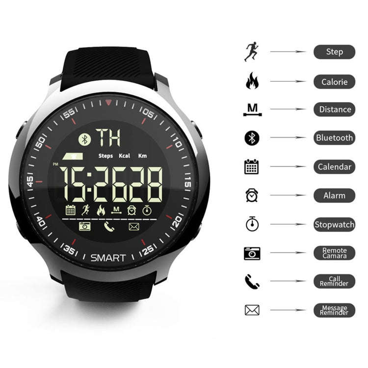 Lokmat MK18 1.1 inch Circle Screen IP68 Waterproof Smart Watch, Support Information Reminder / Re...