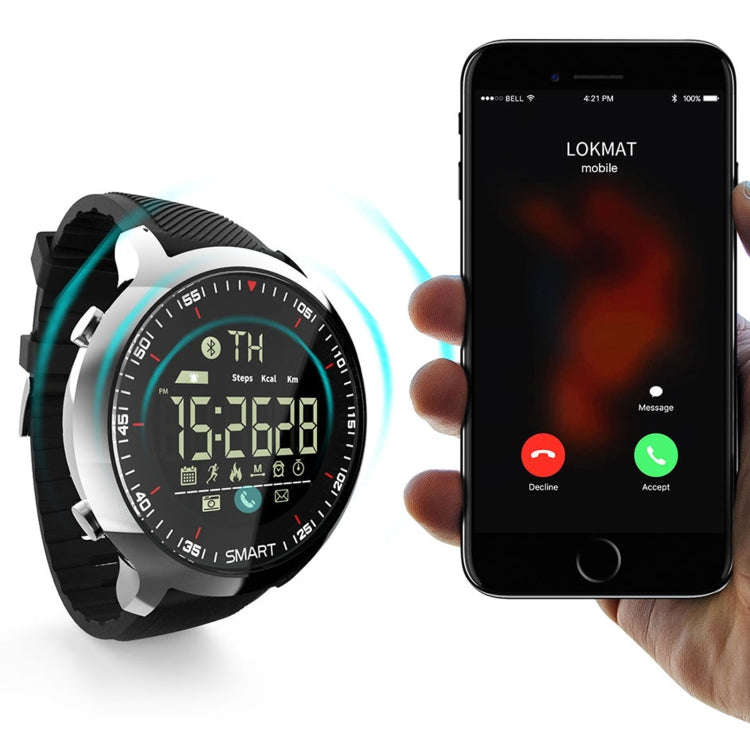Lokmat MK18 1.1 inch Circle Screen IP68 Waterproof Smart Watch, Support Information Reminder / Re...