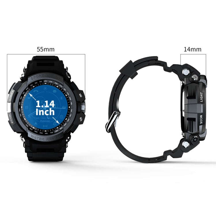 Lokmat MK28 1.4 inch FSTN Screen IP68 Waterproof Smart Watch, Support Information Reminder / Remo...