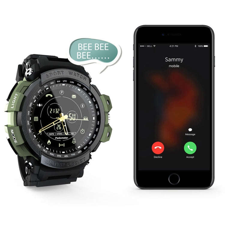 Lokmat MK28 1.4 inch FSTN Screen IP68 Waterproof Smart Watch, Support Information Reminder / Remo...