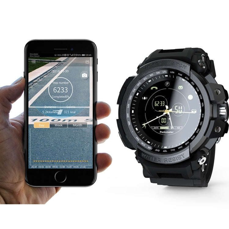 Lokmat MK28 1.4 inch FSTN Screen IP68 Waterproof Smart Watch, Support Information Reminder / Remo...
