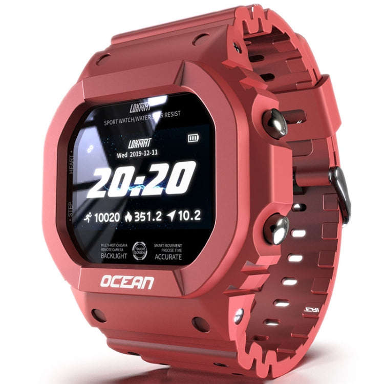 Lokmat OCEAN 1.14 inch TFT Touch Screen IP68 Waterproof Smart Watch, Support Information Reminder...