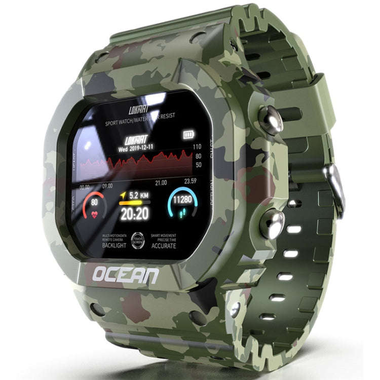 Lokmat OCEAN 1.14 inch TFT Touch Screen IP68 Waterproof Smart Watch, Support Information Reminder...
