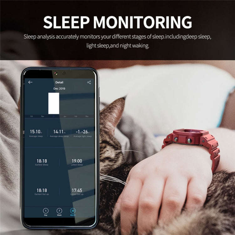 Lokmat OCEAN 1.14 inch TFT Touch Screen IP68 Waterproof Smart Watch, Support Information Reminder...