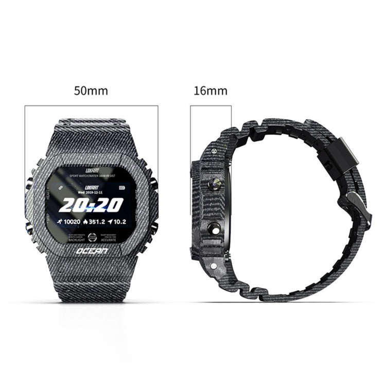 Lokmat OCEAN 1.14 inch TFT Touch Screen IP68 Waterproof Smart Watch, Support Information Reminder...