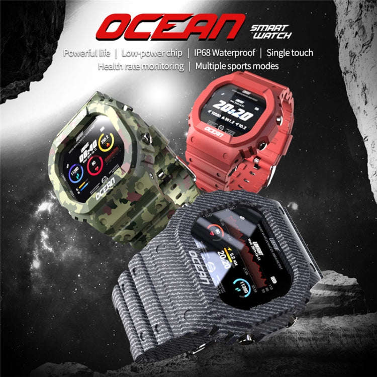 Lokmat OCEAN 1.14 inch TFT Touch Screen IP68 Waterproof Smart Watch, Support Information Reminder...