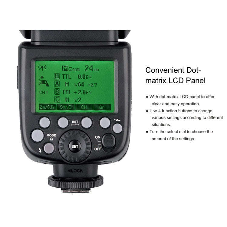 Godox V860IIF 2.4GHz Wireless 1/8000s HSS Flash Speedlite Camera Top Fill Light for Fujifil DSLR ...