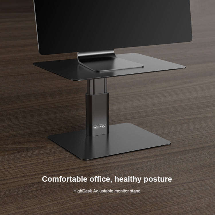 NILLKIN N6 Adjustable High Desk Laptop Monitor Stand Holder (Black)