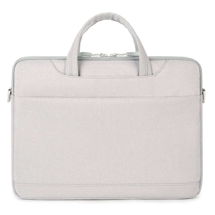 For 15-15.6 inch Laptop Multi-function Laptop Single Shoulder Bag Handbag(Grey)